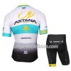 Conjunto Maillot + Culotte Corto 2017 Astana Pro Team Niños N002